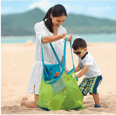 Sand Away Beach Mesh Tote Bag ~ For Swim, Toys, Boating and MORE! - A Thrifty Mom