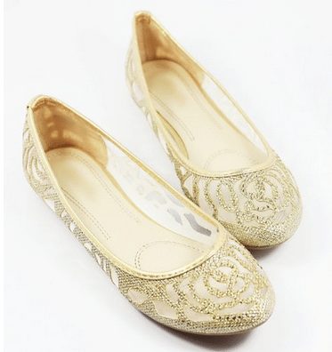 Walstar Women Basic Glitter Mesh Flat Slip On Shoes - A Thrifty Mom
