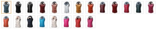 Womens Padded Puffer Active Vest with Detachable Hood Colors - A Thrifty Mom
