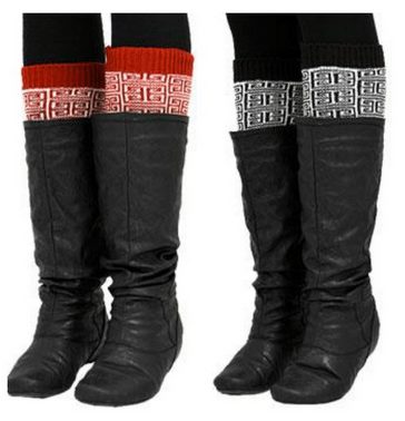 boot cuffs, winter fashion for LESS, legg warmers for tall boots