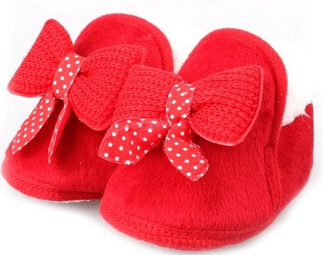 cute red toddler baby infant shoes booties