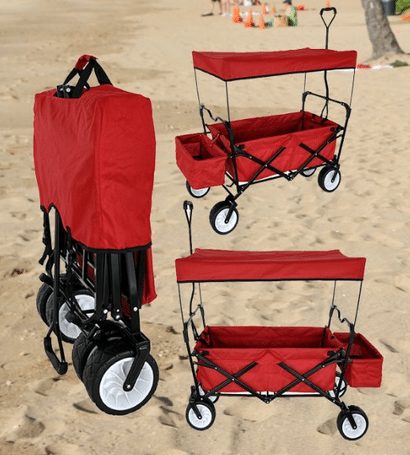 foldable wagon beach cart