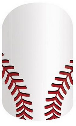 jamberry nailart BASEBALL, Curve Ball team wraps, easy way to support your favorite player, Team spirit, Opening Day MLB