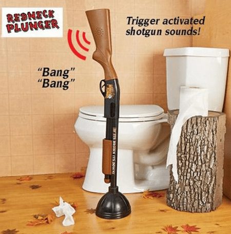 redneck toilet plunger