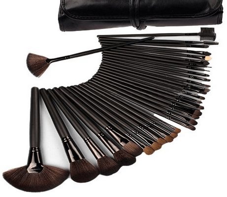 32 piece Professional makeup brush set and case good reviews