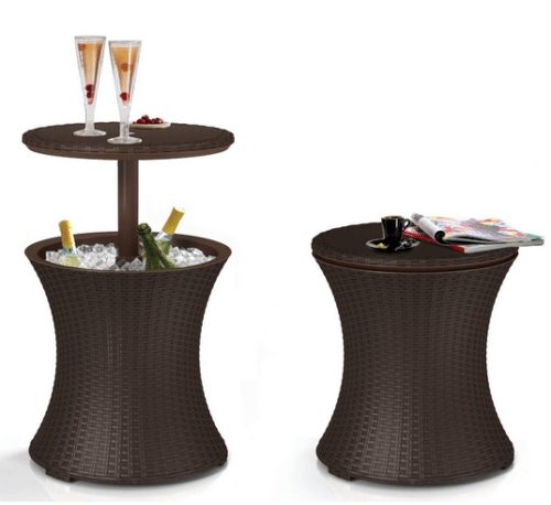 Keep your drinks cool this summer with this Keter rattan cool bar, on sale with free shipping options