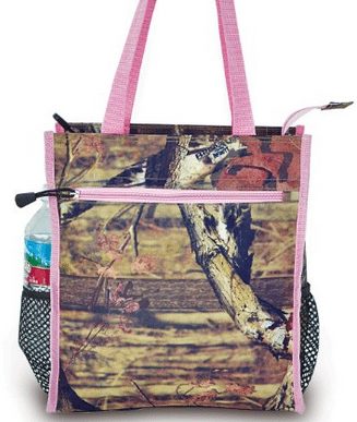 Mossy Oak Real Tree pinko Camo lunch box, Muddy girl school lunch box, great for picnics or hikes