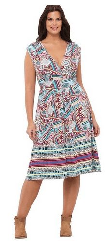 Womens Plus Size Print Dress - A Thrifty Mom