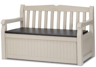 keep your yard clean and tidy with this garden bench storage box, on sale, summer furniture, outdoor decor