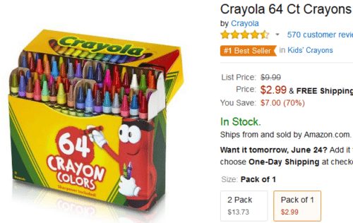Crayola Crayons - SWEET Deal