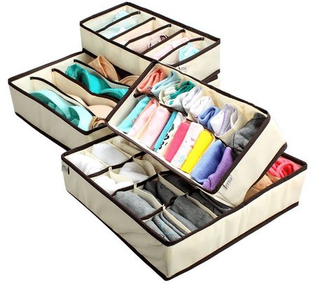 Drawer Dividers Closet Organizers Clothing Storage Boxes - A Thrifty Mom