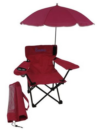 Personalized Child Camping Chair with Umbrella