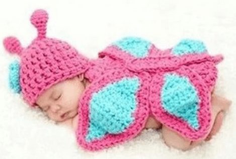 pink infant knitted outfit