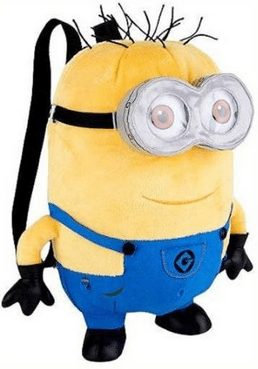 Minions backpack, Dispicable me Plush Minions bag for school