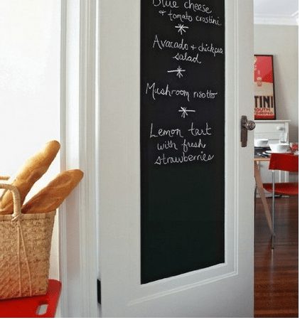 Peel and Stick Chalkboard for Pantry Door