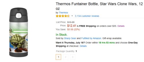 Thermos Funtainer Bottle - Back to School Deal