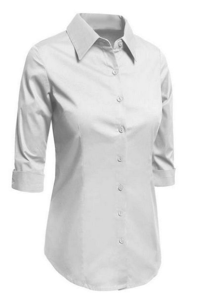 white business poplin top blouse