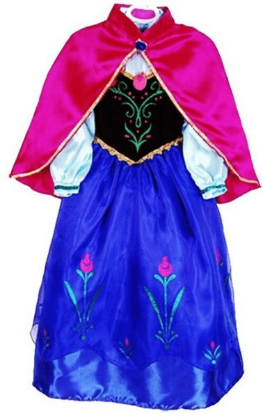 Disney Frozen Princess Anna Pink Dress Girls Halloween costume