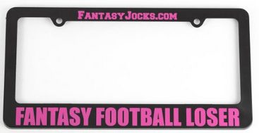 Fantasy Football Draft Player  license plate loser award, Football party,  NFL