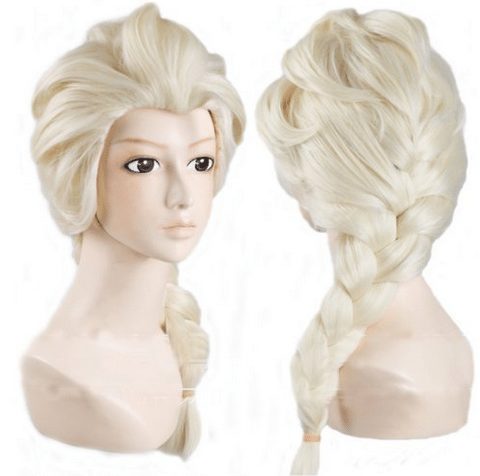Frozen Elsa Blonde Braid Wig