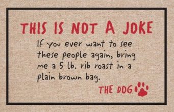 Funny welcome mats, Dog Doormat, make a great gift for someone who knows how to laugh or is mean as heck lol, gag gift