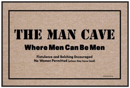 Funny welcome mats, Man Cave, make a great gift for someone who knows how to laugh or is mean as heck lol, gag gift