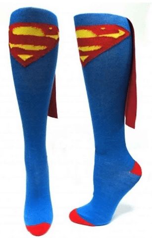 Superhero Knee High Cape Sock