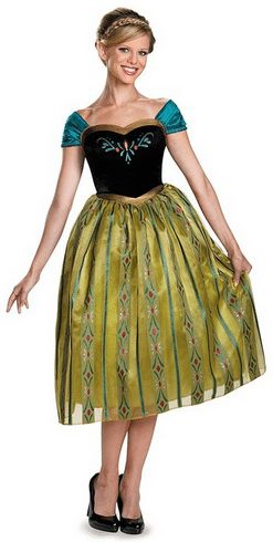 Womens Anna Coronation Disney Frozen Adult Costume