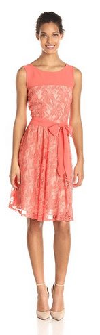 Womens Sleeveless Lace Dress