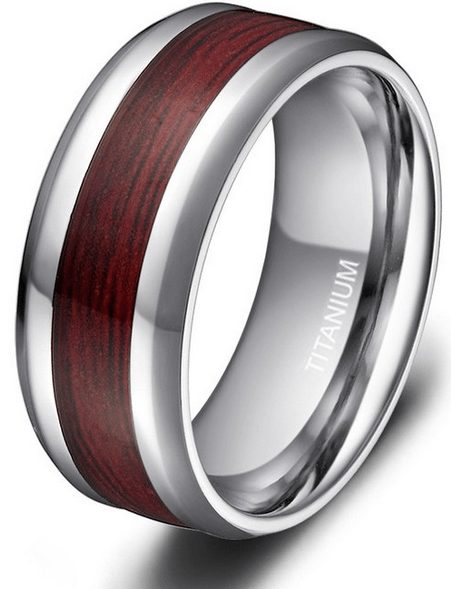 titanium wood ring