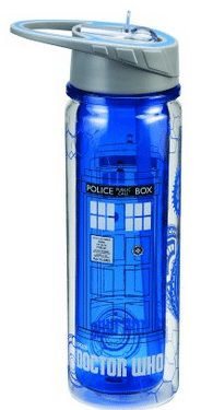 Doctor Who Tradis Police Box Water bottle, Stocking stuffers for tween or teens who love Dr. Who