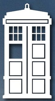 Doctor Who Tradis Police Box window decal, Stocking stuffers for tween or teens who love Dr. Who