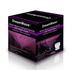 DreamWave Soothing and Relaxing Ocean Wave Projector LED Night Light with Built-in Stereo Speakers - ON SALE