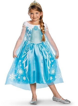 Girls Disney Frozen Elsa Costume