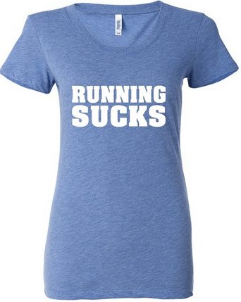 Running Tee shirt,Running sucks shirt, great gift ideas for the runner in your family, work out gear with personality, free shipping too