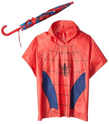 Spiderman super hero Poncho umbrella combo. makes a great gift idea for kids and useful too