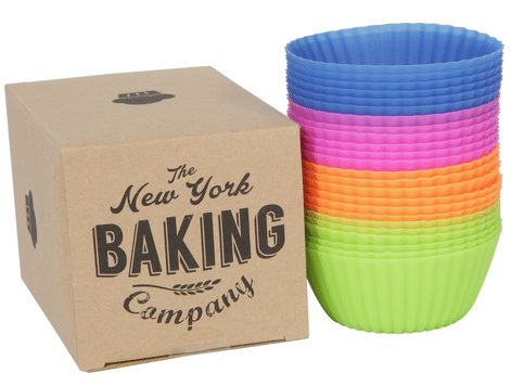 The New York Baking Company 24pk Reusable Silicone Baking Cups-Cupcake Liners