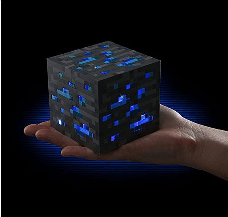 Minecraft Night Light Cube Diamond Ore