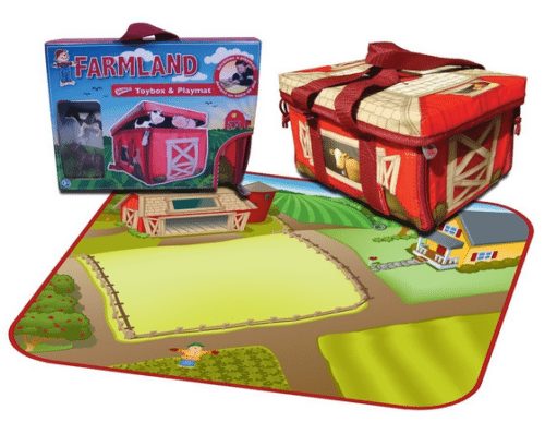 Neat-Oh! ZipBin Farmland Mini 40 Animal Tote with 2 Toys