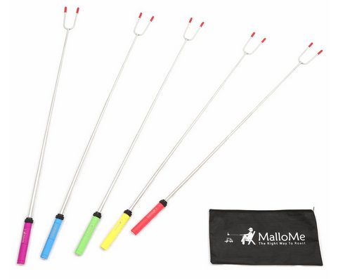 Premium Marshmallow Roasting Sticks Set of 5 Mallo Me1