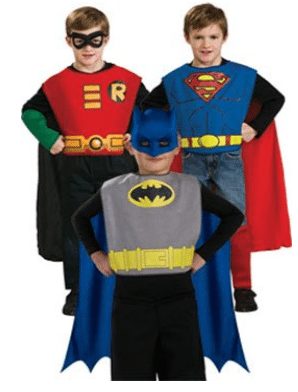 DC Comics Boys Action Trio Superhero Costumes