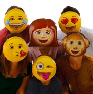 Emoji faces fun Christmas present