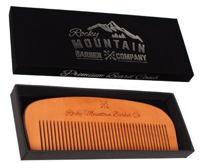 Hair Comb - Wood with Anti-Static & No Snag Handmade Brush for Beard, Head Hair, Mustache