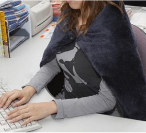 USB powered heated blanket throw shaw