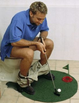 golf gag gift ideas, potty putter