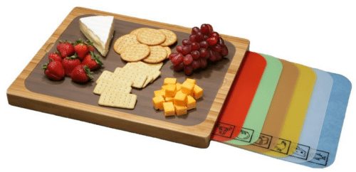 Bamboo Cutting Board with Removable Cutting Mats