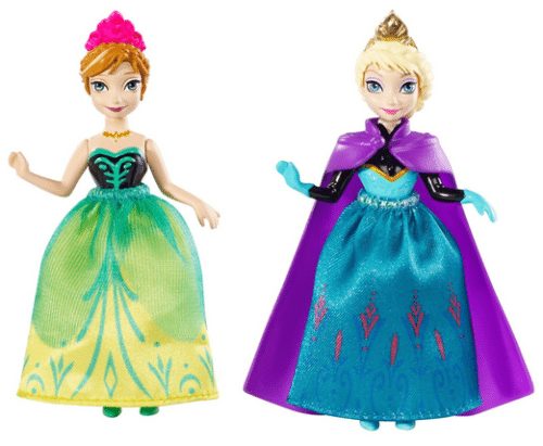 Disney Frozen Princess Sisters Celebration Anna and Elsa Small Doll, 2-Pack