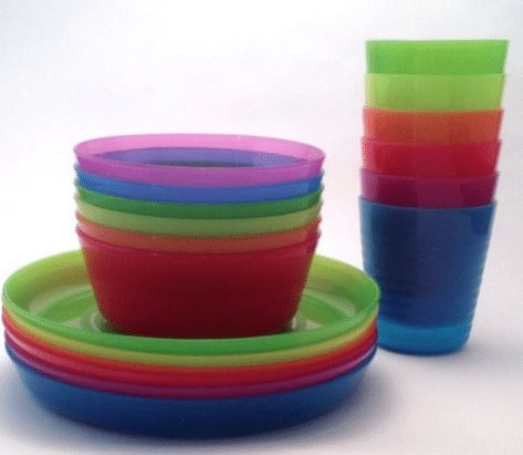 IKEA cups and plates