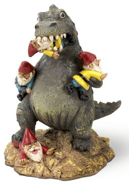 The Great Garden Gnome Massacre - Dinosaur Eating Gnomes