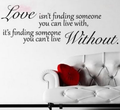 Love isn't finding quote